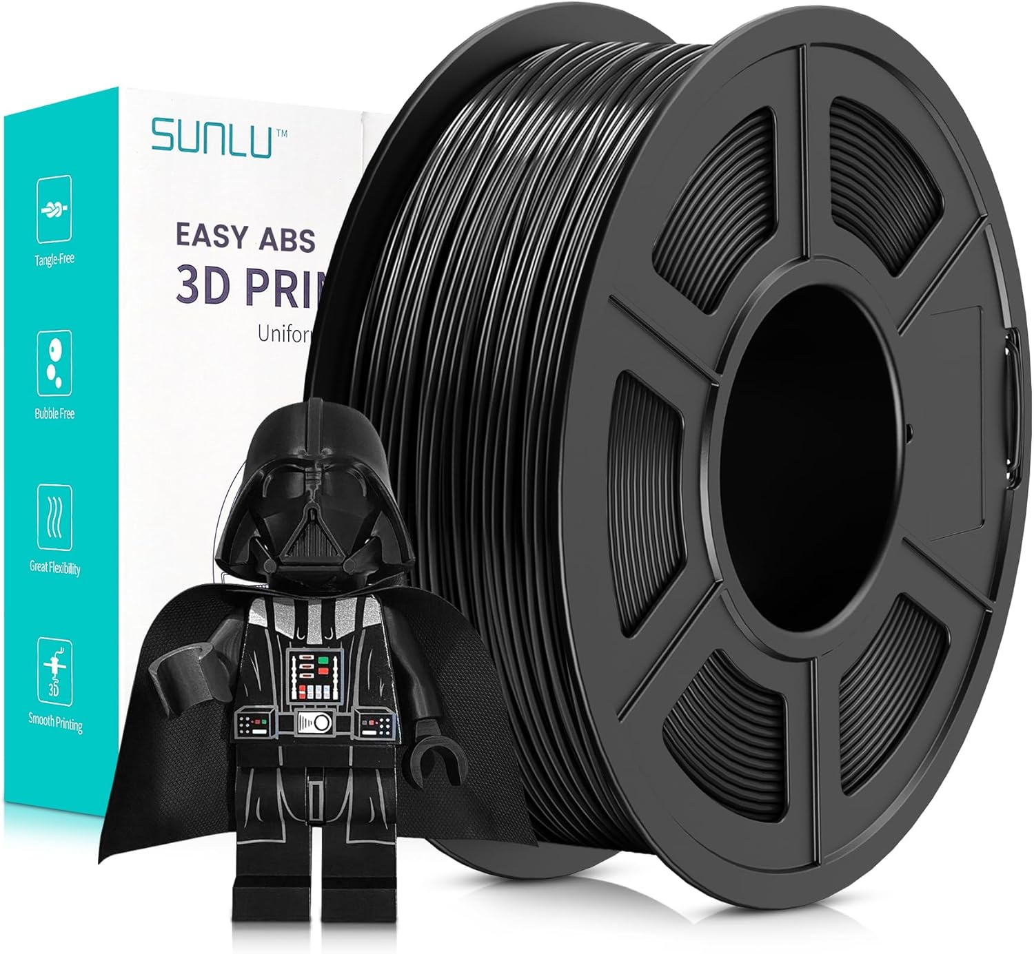 SUNLU ABS Fácil Negro 1,75mm / 1000g