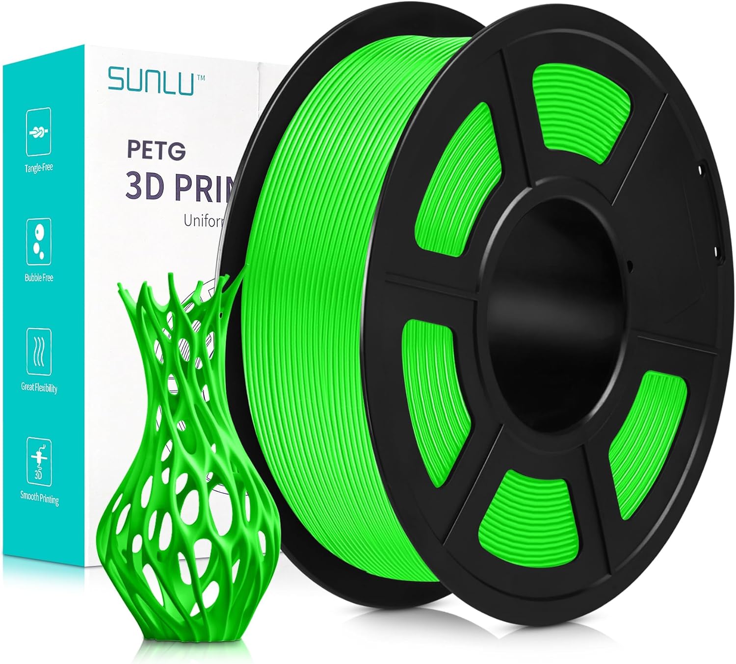SUNLU PETG Verde - 1,75mm / 1000g