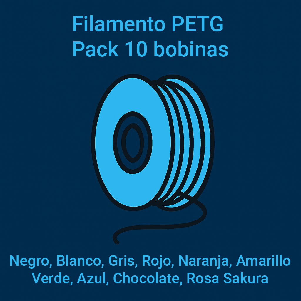 Sunlu Petg pack 10 bobinas (opcion 1)