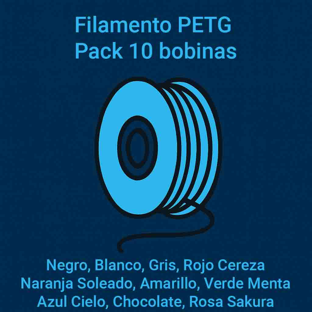 Sunlu Petg pack 10 bobinas (opcion 2)